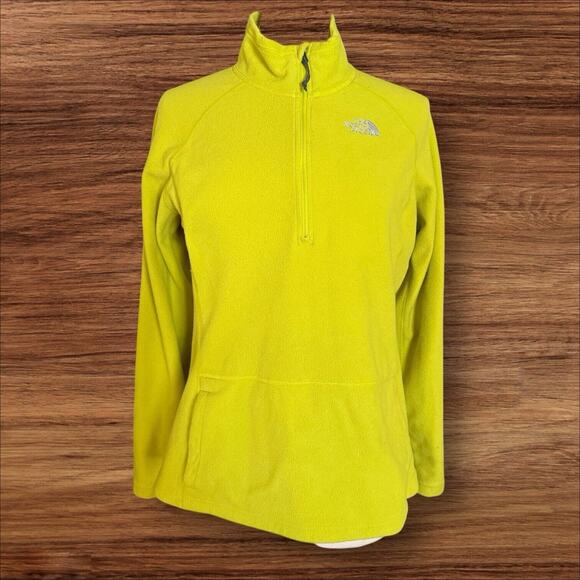 The North Face Fleece 1/4 Zip Pullover Womens Sz Large Shaped Kangaroo Pocket - Picture 1 of 11